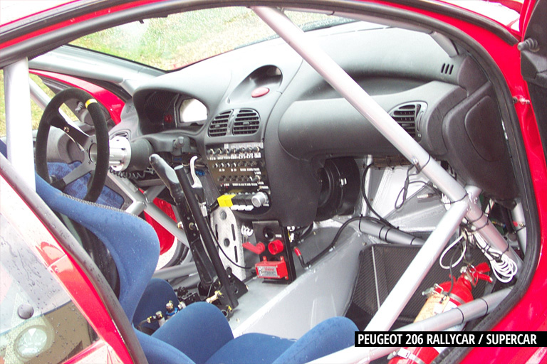Peugeot 206 rallycar/supercar with Seat Córdoba WRC engine | Rally Cars